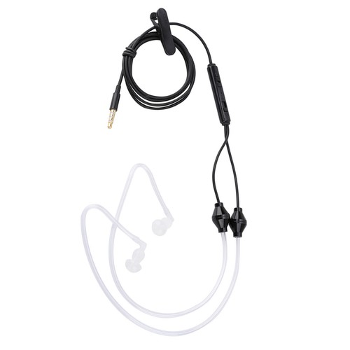 Anti-Radiation 3.5mm Air Tube Stereo Earphone Headset For Smartphone Headpho Fit - Picture 2 of 23