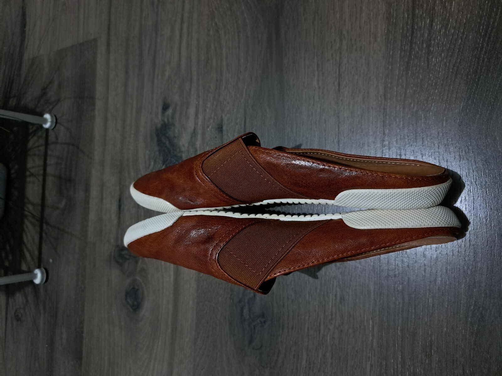 Frye Melanie Leather Cognac Slip On Slide Mule Sneake… Gem