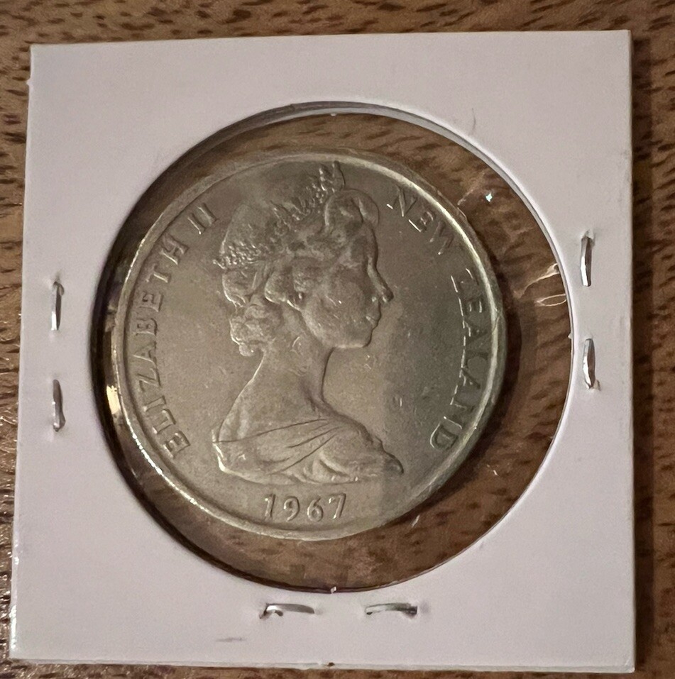 1967 New Zealand Endeavor 50 Cents Coin - Unique Maritime Design