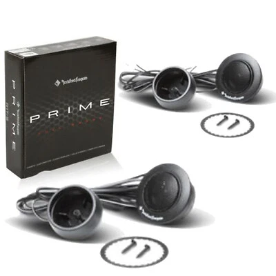 New Rockford Fosgate R1T-S Car 160W Peak 1" Balanced Dome Tweeters Kit - 1 Set