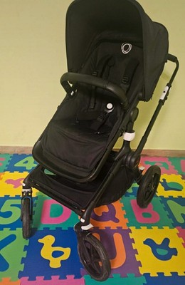 Bugaboo Fox 3 schwarz, wie neu | Kinderwagen mit Liegewanne und Sitz
