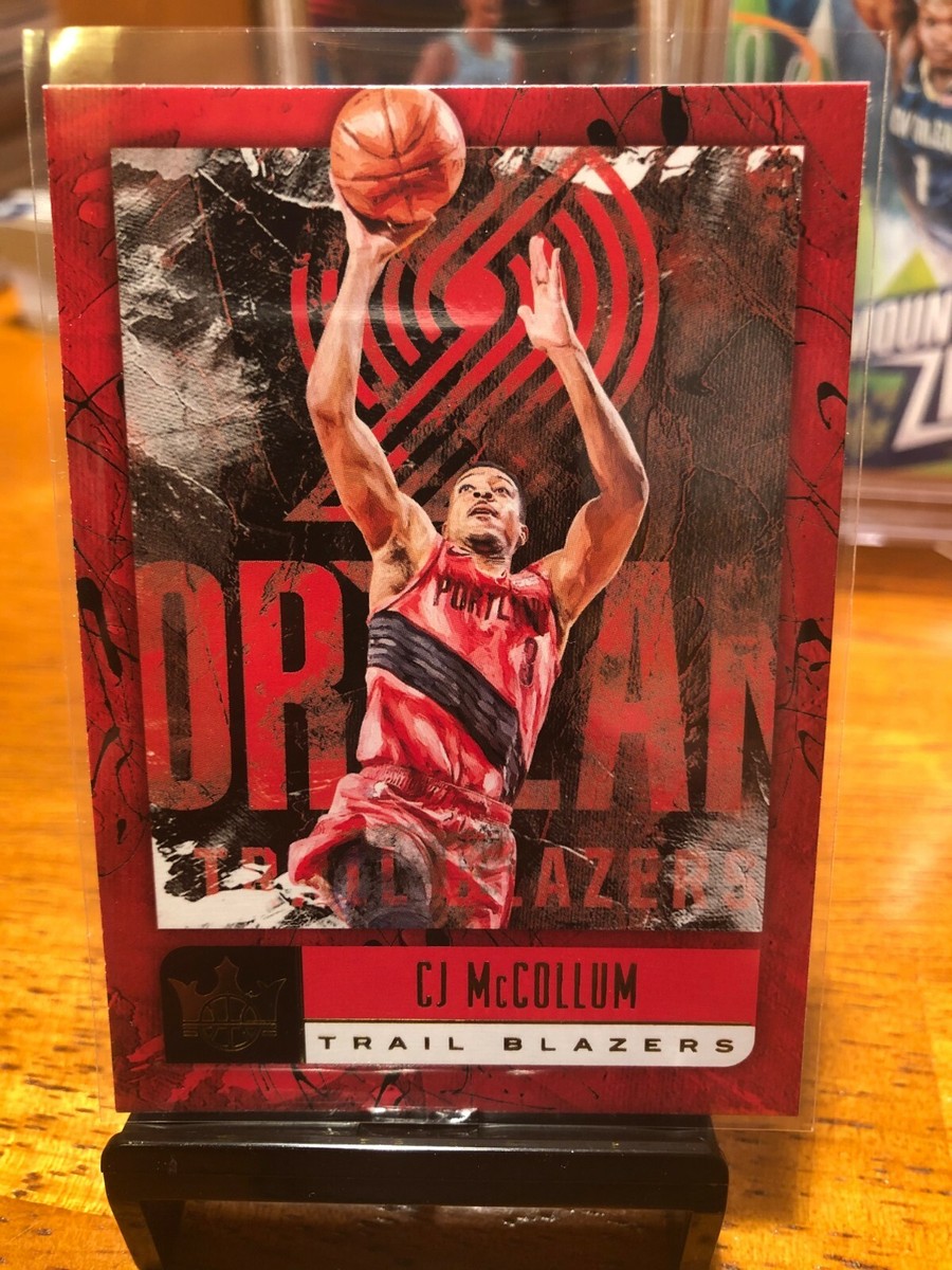 Cj Mccollum Cream Blazers Jersey 2018-19 Panini Court Kings #42 CJ