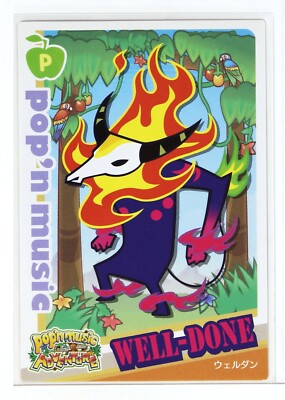 Pop'n Music Card PI21N022 Well-Done Konami Japan Game Character | eBay
