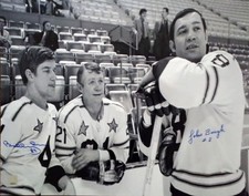 BOSTON BRUINS BOBBY ORR & JOHNNY BUCYK AUTOGRAPHED ALL-STAR 16X20 PHOTO GNR COA