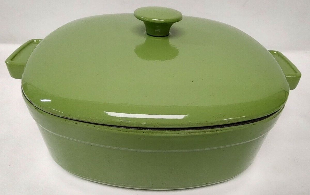 KitchenAid Cast Iron Dutch Oven / Casserole 6qt Avocado Green