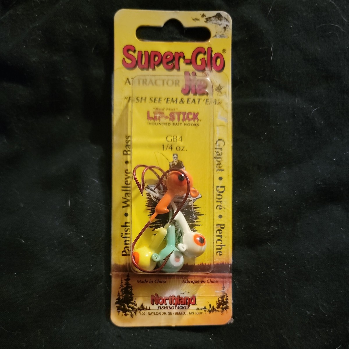 Northland Super-Glo Attractor Jig 1/4oz. GB4-99 Red Hot Wounded