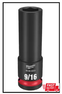 SHOCKWAVE 1/2 In. Drive 9/16 In. Deep 6 Point Impact Socket (1-Pack)