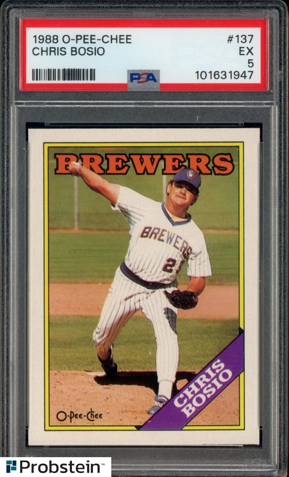 Chris Bosio trading card
