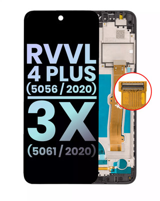 LCD Assembly W/ Frame For T-Mobile Revvl 4 Plus (5062/20)/Alcatel 3X (5061/20)