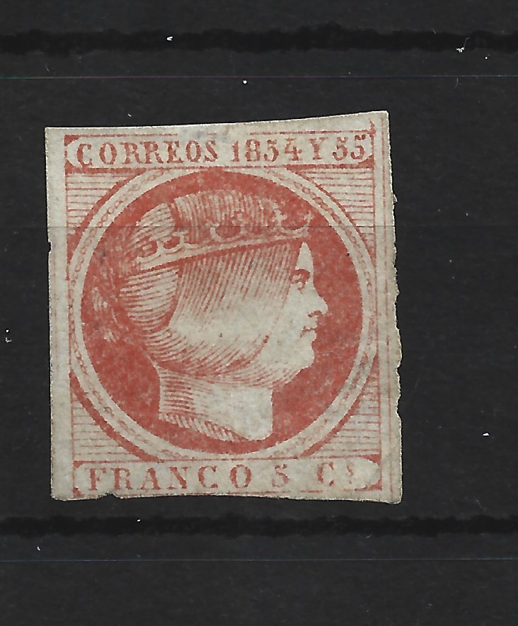 1855 FILIPINAS EDIFIL 6* RARISIMO CON CERTIFICADO COMEX CATALOGO 18000 EUROS