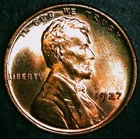 1927-P Lincoln Wheat Cent / Penny - BU /MS / Unc / Uncirculated - Free Shipping!