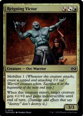 MTG Reigning Victor FOIL NM C 216 Tarkir: Dragonstorm