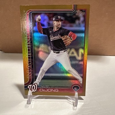 2025 Topps Update Paul DeJong Gold Foil 50/50 Washington Nationals Bookend