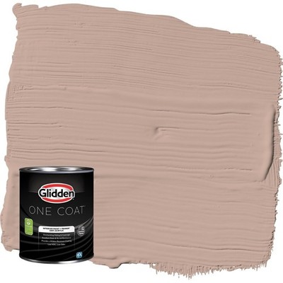 One Coat Taupe Tapestry / Beige Semi-Gloss Interior Paint W/ Primer 1 Quart