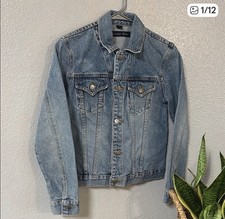 Antique Blue Denim JacketWomen's Small Made in USA100% cotton