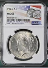1923 Peace Silver Dollar NGC MS-63