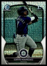 2023 1st Bowman Chrome Mojo Refractor Edryn Rodriguez #BCP-185 Seattle Mariners
