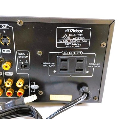 VICTOR JX-S1000 AV Selector Reference Audio Video Pro Works Tested