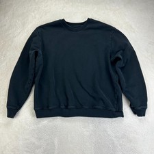 Everlane Crewneck Sweatshirt Mens XL Black Long Sleeve Pullover Organic Cotton