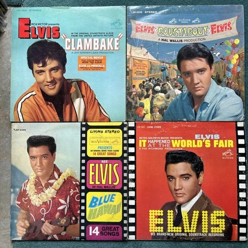Lot Of 4 Elvis Soundtrack LPs