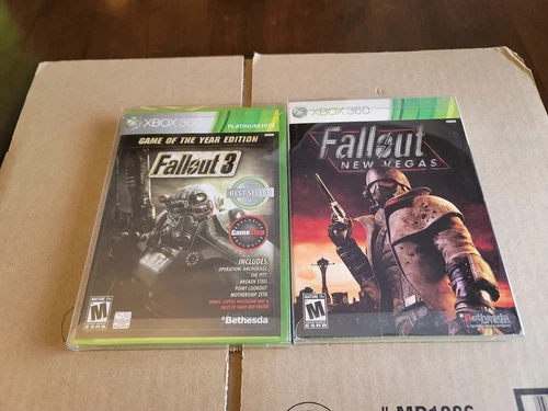 Fallout 3: Game of the Year Edition Gamestop Map + New Vegas (Xbox 360, 2009)