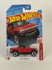 2023 Hot Wheels #116 Red Edition 11/12 GMC HUMMER EV Red White Beadloc Spoke Rim