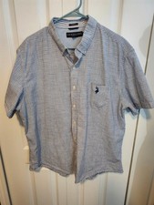 U.S. Polo Assn. Men's Short Sleeve Band Collar Plaid Shirt 2XL — listing 4