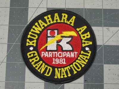 vtg 1980s NOS BMX patch Kuwahara ABA Grand Nationals participant