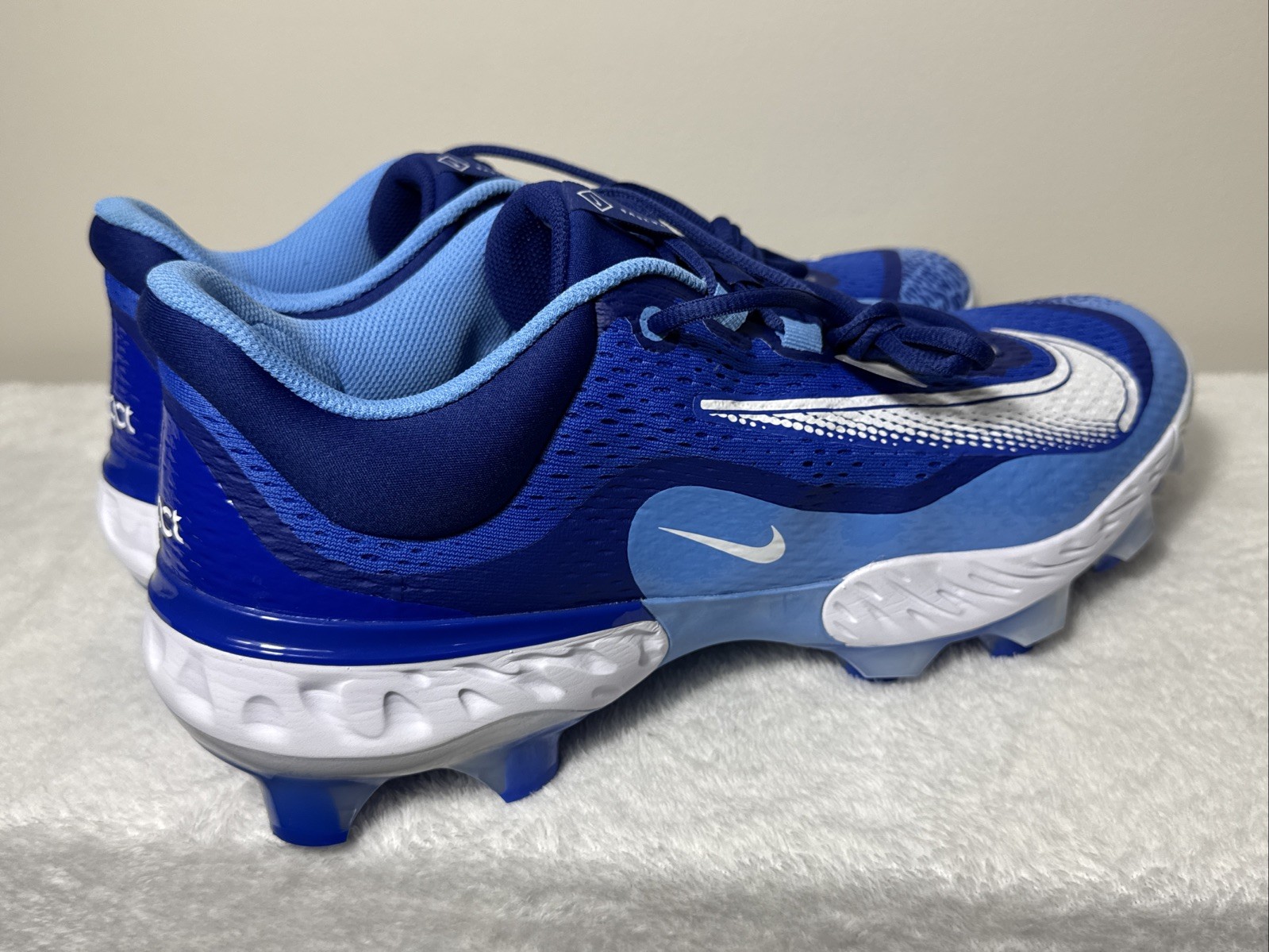 Nike Alpha Huarache Elite 4 Low MCS Baseball Cleats Blues DX6962-416 Size 14 thumbnail 5