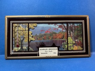 1952 SILHOUETTE ADVERTISING THERMOMETER EARNIE BROOKS JEWELER SHARONVILLE OHIO
