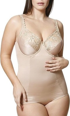 Va Bien 1260 Ultimate Support Firm Control Bodysuit 40H Beige Nude NEW!