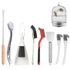 TOAINRSI Bird Cage Cleaning Brush Tool Set, Cleaner, Suitable white