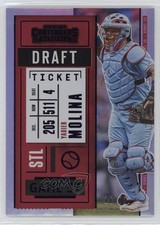 2020 Panini Contenders Draft Ticket Purple 16/99 Yadier Molina #14 3hd