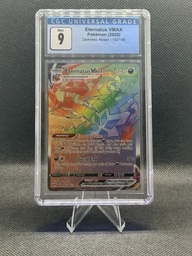 Eternatus VMAX 192/189 Darkness Ablaze Secret Rainbow Rare pristine CGC 9 Mint