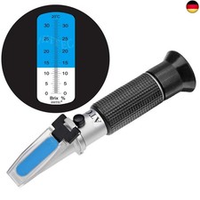 HHTEC Refraktometer Brix Zucker 0-32% zuckergehalt messger&auml;t f&uuml;r K