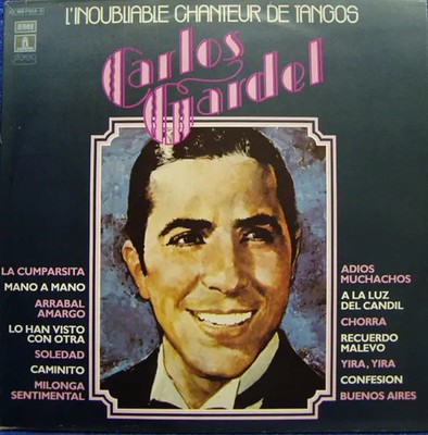 2xLP Carlos Gardel LInoubliable Chanteur De Tangos NEAR MINT Odeon Records