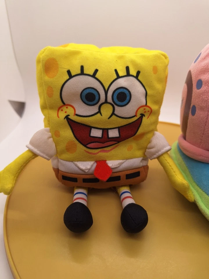 Ty Beanie Baby Gary the Snail And SpongeBob With Sounds (Mattel) 5" Tall Plush - Image 3 of 4