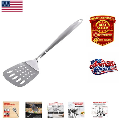 #ad #ad Heavy Gauge Stainless Steel Slotted Turner Dishwasher Safe amp; Practical Design $9.99