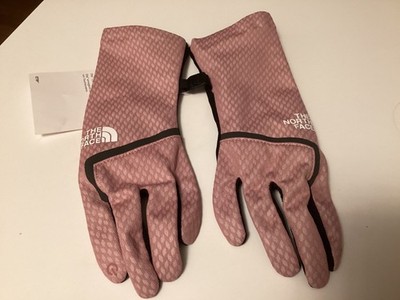 New The North Face gloves women pink/black ETip XS