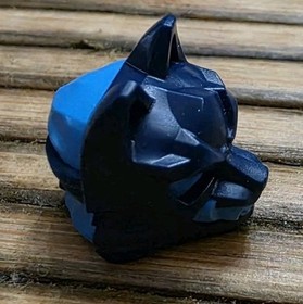 Ninjago Dark Blue LEGO Minifigure Headgear Mask Wolf Azure Eyes Teeth Part #4919