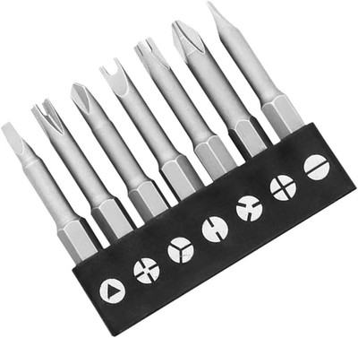 7 Stück/4 Zoll Sechskantschaft magnetisch spezielle Form Schraubendreher Einsatz Bits Set U