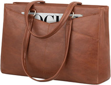 Laptop Tote Bag for Women, Office Work Bag Briefcase Fit for 15.6" Laptop, Large