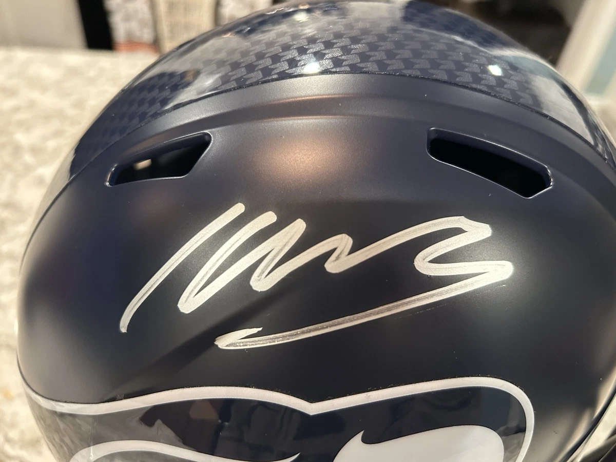 Kenneth walker lll Seattle Seahawks replica full size helmet fanatics witnessed