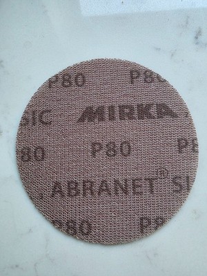 10 x Mirka Abranet P80 125 mm Schleifscheiben Portofrei