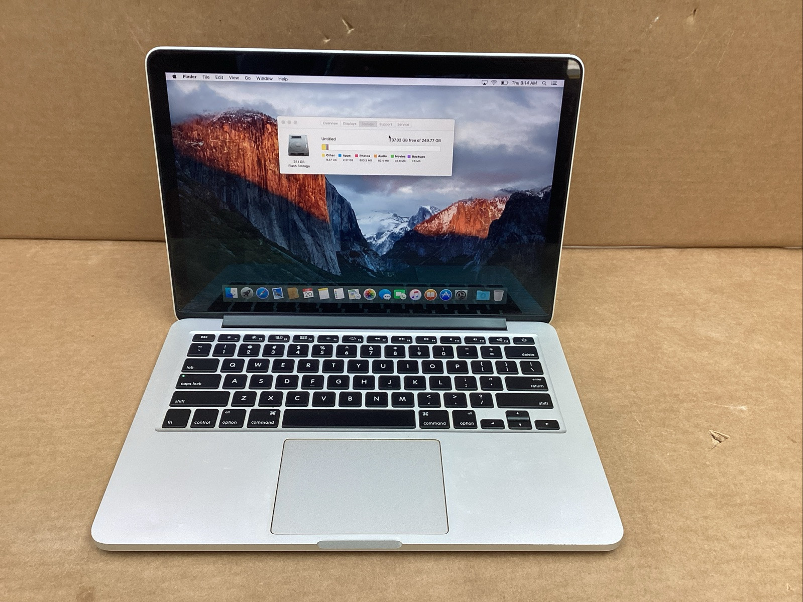 Apple MacBook Pro Early 2015 Intel Core i5-5257U 2.7GHz 8GB RAM