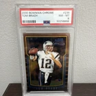 Bowman Chrome 2000 Tom Brady #236 Rookie PSA 8 New England Patriots Football