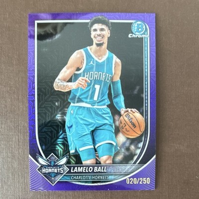 Topps LaMelo Ball Charlotte Hornets 2025-26 Bowman Chrome Purple #BCV-86 /250