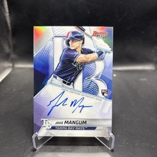 2025 Bowman's Best Jake Mangum On Card Rookie RC Auto Best Of refractor B25-JMA