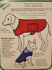 CUT Medium DOG Coat Sewing pattern Green Pepper Dog Coat