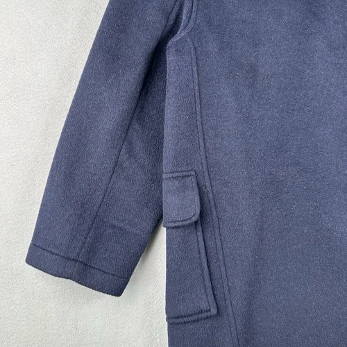 Gloverall Duffle Coat Men’s Small Navy Blue Wool Toggle Hooded Tartan England image 22